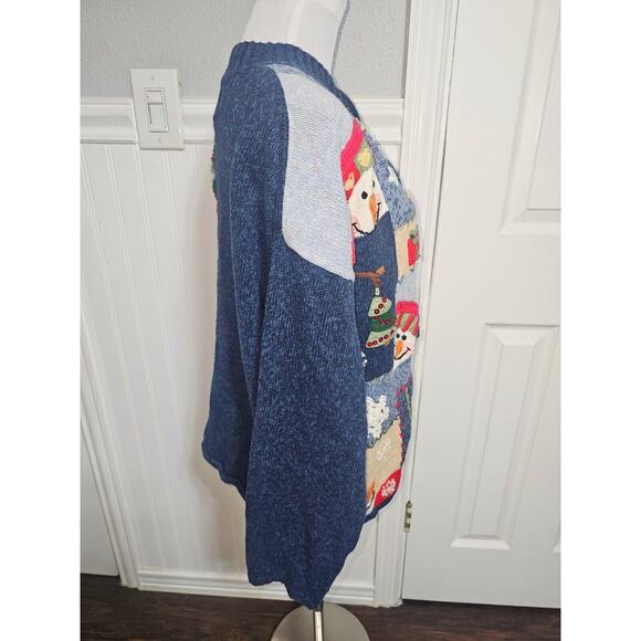 VINTAGE Tiara Christmas Cardigan Sweater Women’s Large - Picture 6 of 12